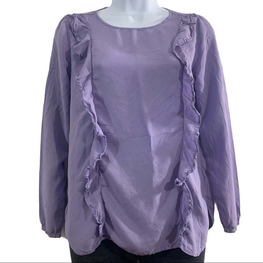5 for 20 Old Navy lavender ruffle peasant top